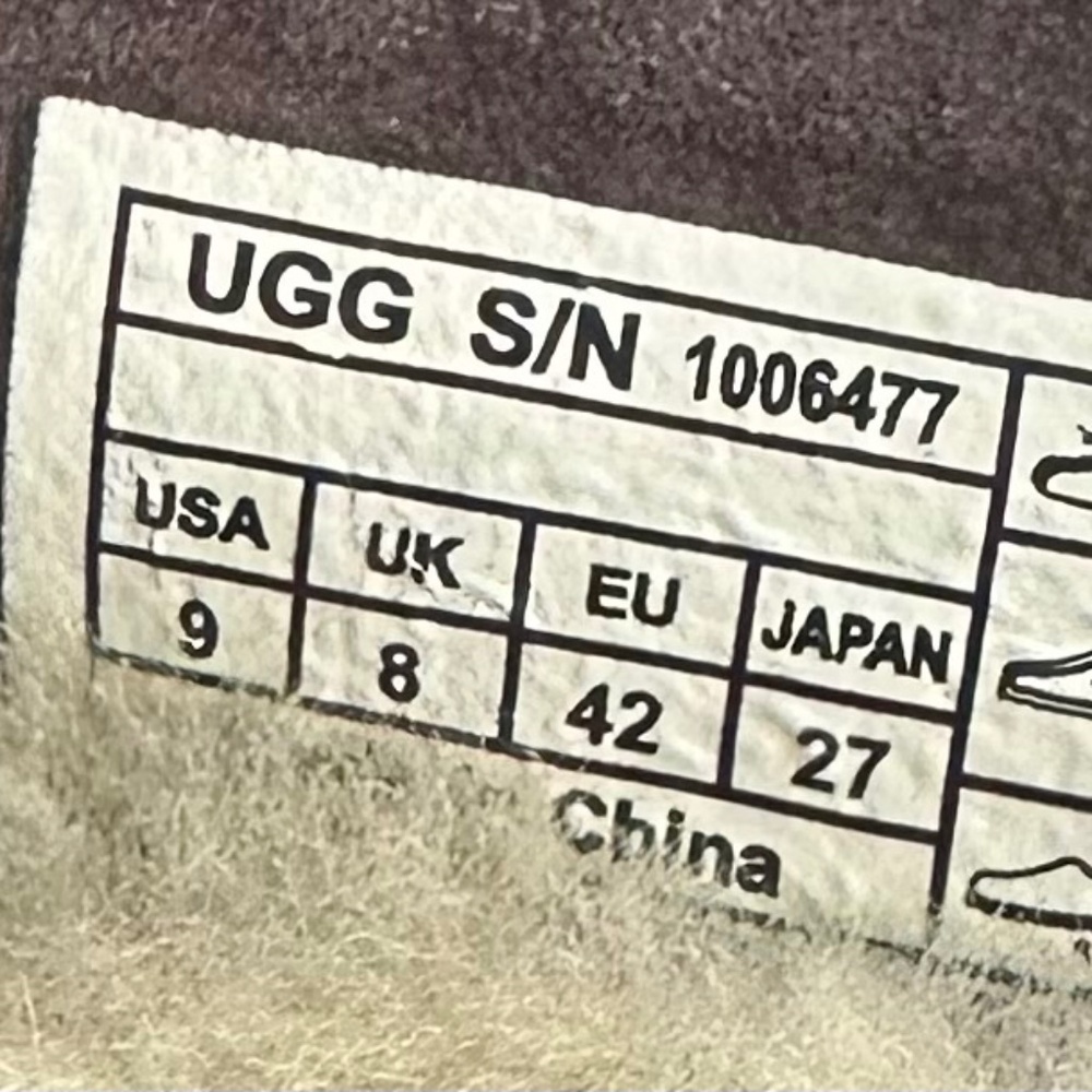 UGG Hunley Loafers Shoes Mens Sz 9 Shearling Lined Brown Leather Driving Mocs - Picture 9 of 9